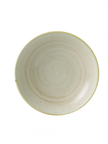 Assiette creuse rond Nutmeg Cream porcelaine vitrifiée Ø 18,2 cm Stonecast Churchill