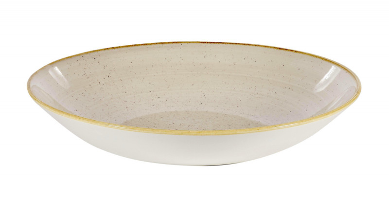 Assiette creuse rond Nutmeg Cream porcelaine vitrifiée Ø 31 cm Stonecast Churchill