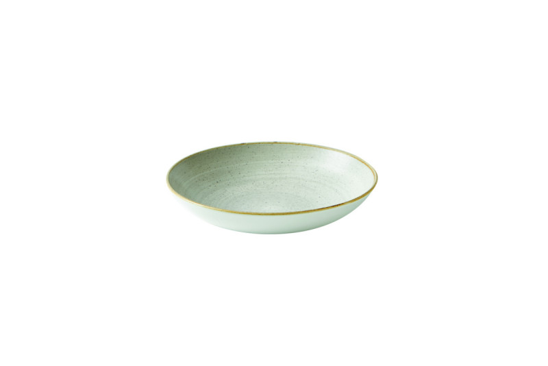 Assiette coupe rond Raw Brown porcelaine vitrifiée Ø 16,5 cm Stonecast Raw Churchill