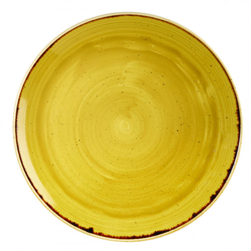 Assiette coupe rond Mustard porcelaine vitrifiée Ø 28,8 cm Stonecast Churchill