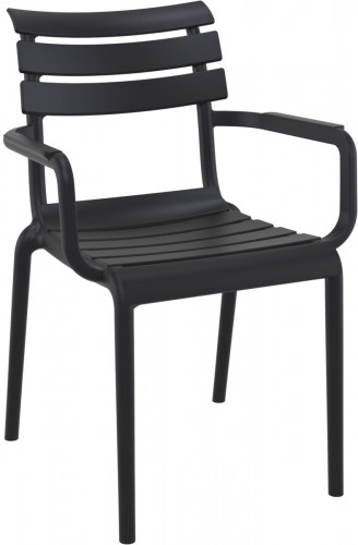 Fauteuil de terrasse noir 84x58x59 cm Ulysse Flexmob