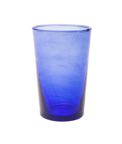 Gobelet empilable bleu en verre recyclé Ø 7,5 cm 11 cm Pia Pro.mundi