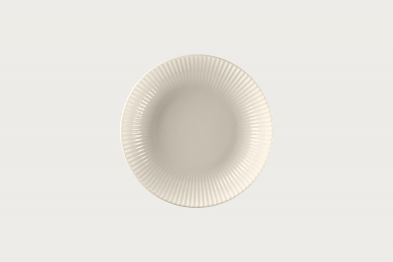 Assiette coupe creuse rond blanc porcelaine bone china Ø 22,9 cm Spectra Rak