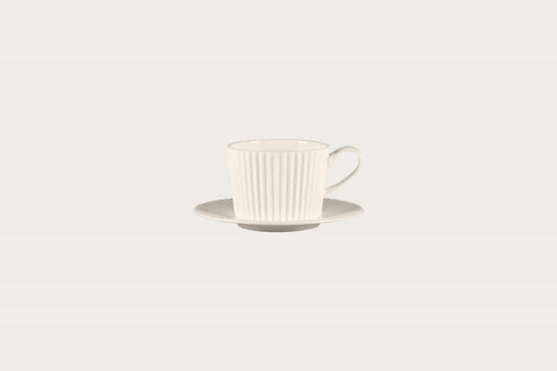 Sous tasse à café / thé rond blanc porcelaine bone china Ø 14,9 cm Spectra Rak