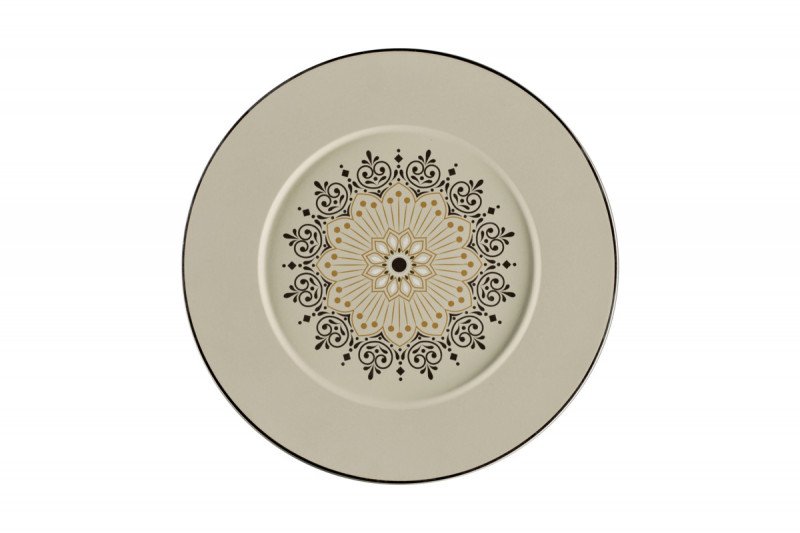 Assiette plate rond Argila Décor Epura porcelaine Ø 32,5 cm Earth Rak