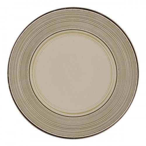 Assiette extra plate rond Argila Décor Larissa porcelaine Ø 20,5 cm Earth Rak