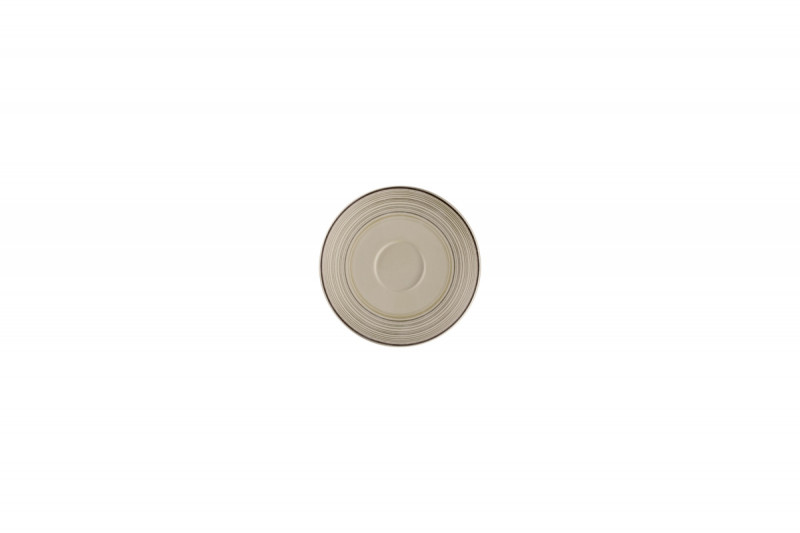 Sous tasse à espresso rond Argila Décor Epura porcelaine Ø 12,5 cm Earth Rak