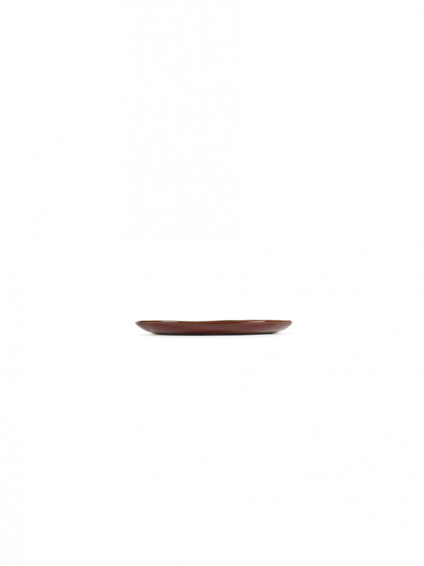 Assiette coupe plate rond Venetian red grès émaillé 14,5x14,5 cm La Mère Serax