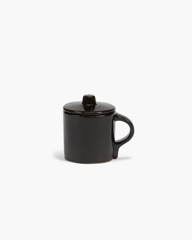 Tasse à espresso rond ébène grès émaillé 11 cl 8 cm La Mère Serax