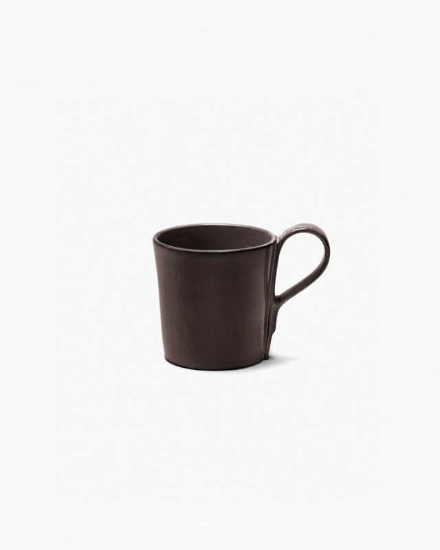 Tasse à café rond ébène grès émaillé 13 cl 10 cm La Mère Serax