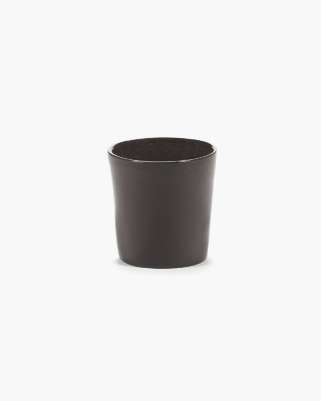 Tasse à café sans anse rond ébène grès émaillé 13 cl Ø 7 cm La Mère Serax
