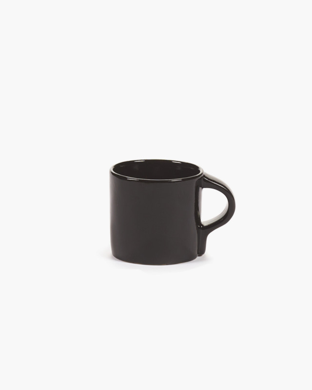 Tasse à espresso rond ébène grès émaillé 11 cl 8 cm La Mère Serax