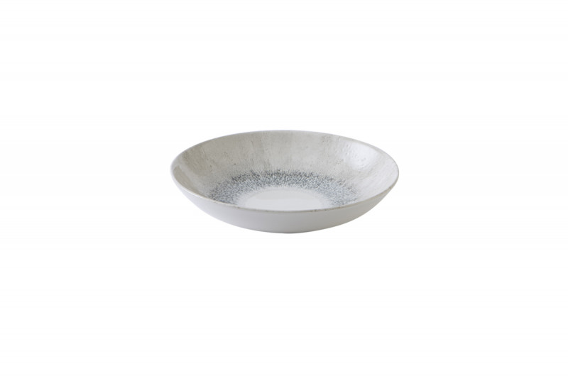 Assiette coupe creuse rond gris porcelaine vitrifiée Ø 24,8 cm Fusion Churchill