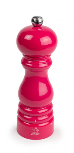 Moulin à poivre rond Rose bonbon Ø 5 cm 18x5,9x5,9 cm Paris Rama Peugeot Saveurs