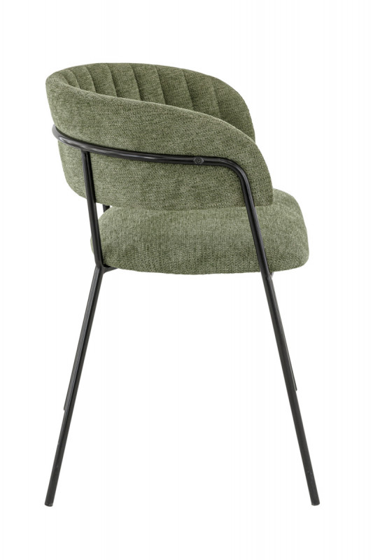 Fauteuil d'intérieur vert 76x57x50 cm Rene