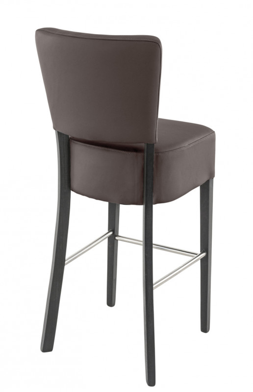 Tabouret de bar d'intérieur chocolat 105x45x55 cm Floriane 2