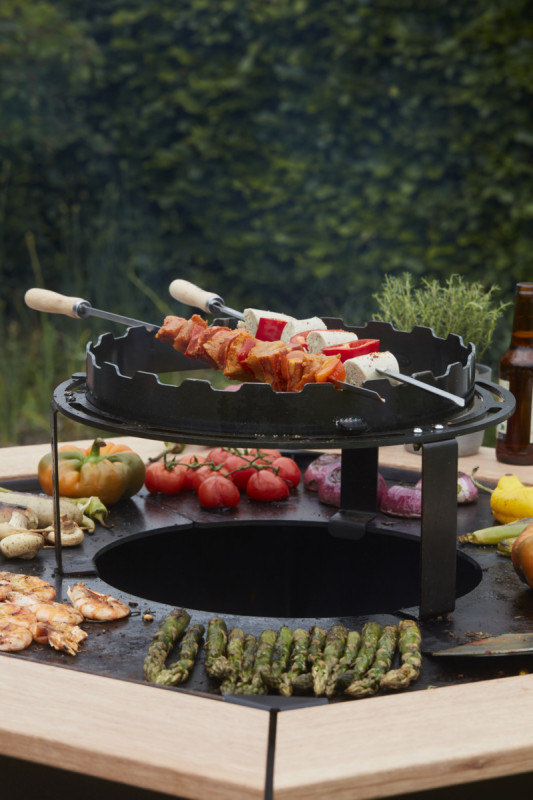 Porte-brochettes pour support acier Ø 36 cm 5 cm Nestor Barbecook