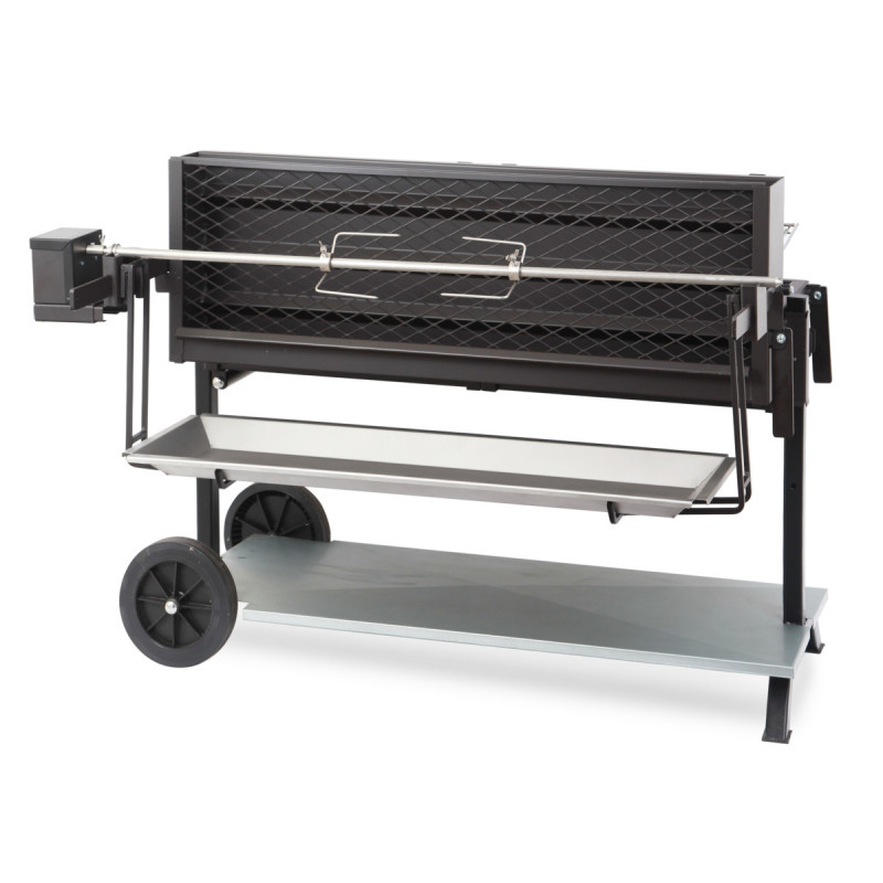 Barbecue + chariot acier 147 cm x 100 cm Exception Mechoui Le Marquier