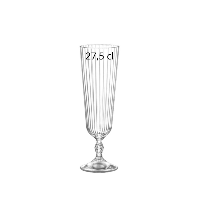 Verre à cocktail verre cristallin 27,5 cl America 20s Bormioli Rocco