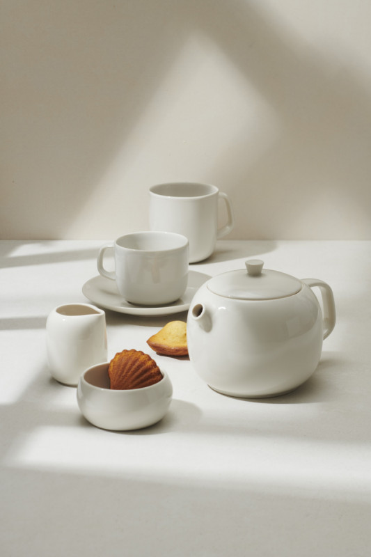 Tasse à expresso rond Blanc albâtre porcelaine 8 cl Ø 6,5 cm Madeleine Revol