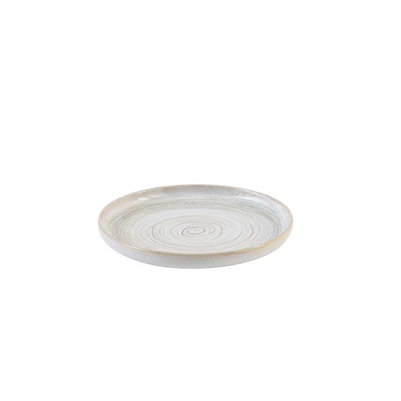 Assiette plate rond beige grès émaillé Ø 17 cm Aurora Accolade