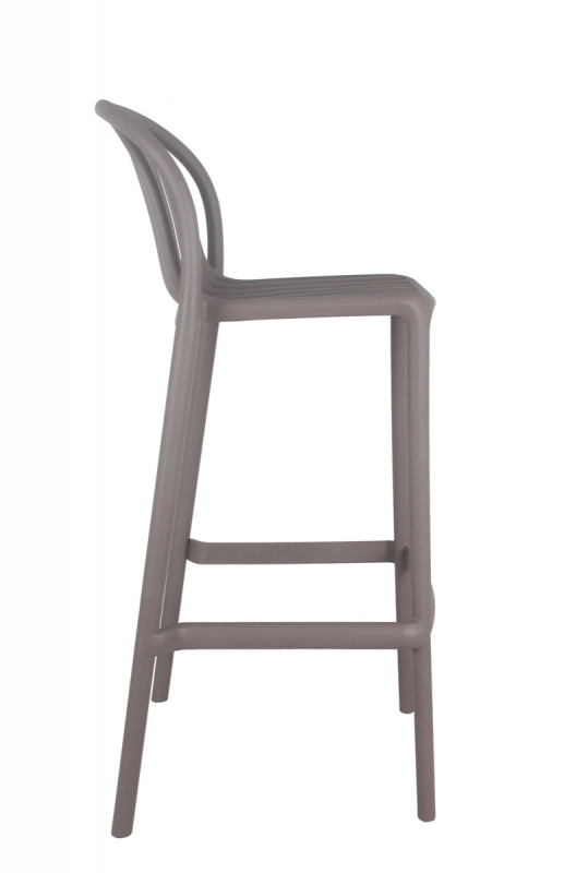 Tabouret de bar de terrasse taupe 104x52x49 cm Oman