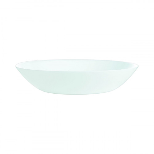 Assiette coupe creuse rond blanc verre opal Ø 20 cm Diwali Luminarc