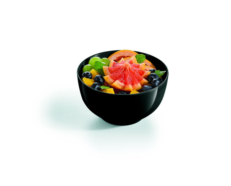 Coupelle rond noir verre trempé Ø 12 cm Diwali Luminarc