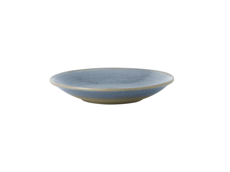 Assiette coupe creuse rond bleu en grès émaillé Ø 24,3 cm Evo Dudson