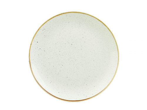 Assiette coupe plate rond barley white porcelaine vitrifiée Ø 23 cm Stonecast Churchill