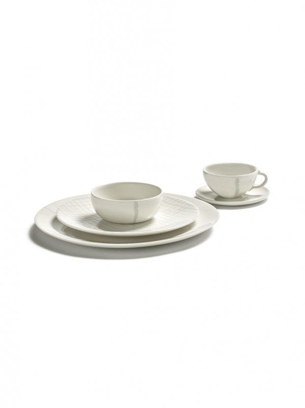 Sous tasse à expresso rond Salt porcelaine Ø 10 cm Zuma Serax