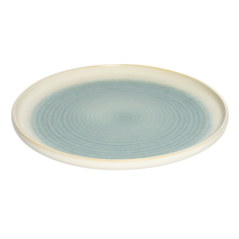 Assiette plate rond ivoire grès émaillé Ø 22 cm Pacific Pro.mundi