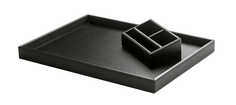 Plateau noir 3,5x40x29 cm Charme Jvd