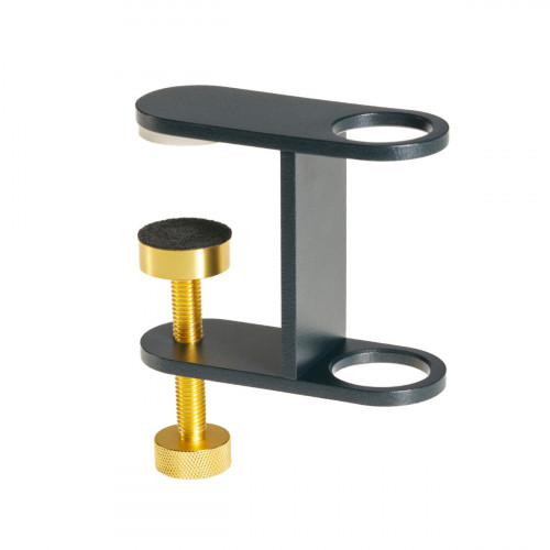 Fixation lampadaire led nomade sur parasol ou table droit noir graphite Paranocta