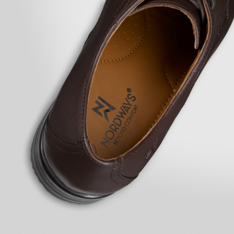 Chaussures à lacets basse marron 38 Nclass Nordways