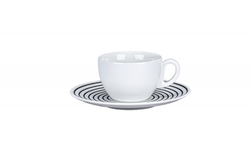 Sous tasse à café/thé rond Hypnotic porcelaine Ø 16,8 cm Hypnotic Rak