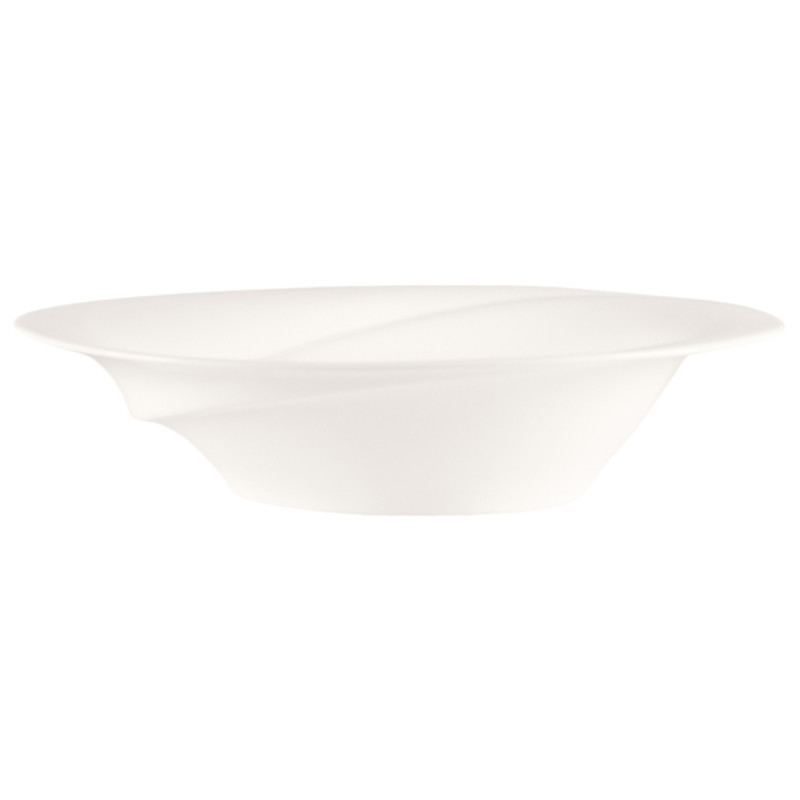 Assiette creuse rond blanc porcelaine bone china Ø 27,3 mm Pose Rak