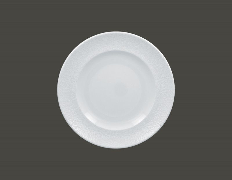 Assiette plate rond blanc porcelaine Ø 26,9 cm Charm Rak