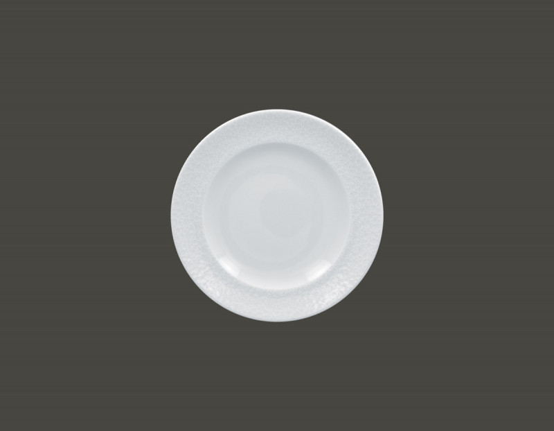 Assiette plate rond blanc porcelaine Ø 20,7 cm Charm Rak