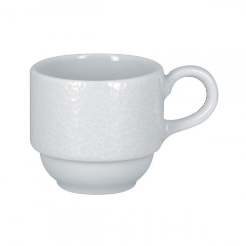 Tasse à expresso empilable rond blanc porcelaine 9 cl Ø 6 cm Charm Rak