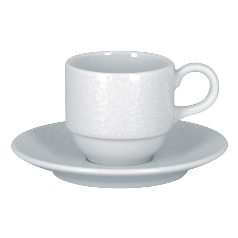 Tasse à expresso rond blanc porcelaine Ø 12,5 cm Charm Rak