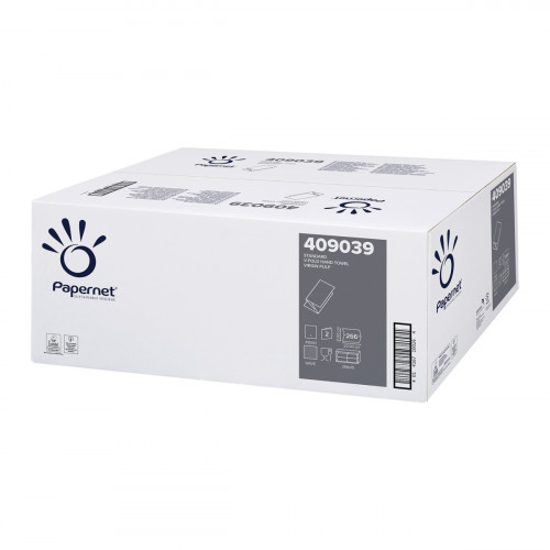 Essuie-main blanc ouate de cellulose 22x21 cm (15 pièces)