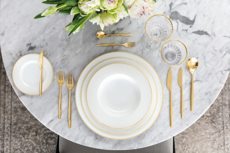 Assiette creuse rond blanc porcelaine bone china Ø 24,5 cm Chateau Septfontaines Villeroy & Boch