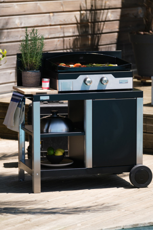 Desserte inox 102x64x99 cm Signature Allure Duo Le Marquier