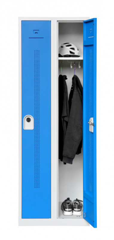 Vestiaire 2 casiers tôle d'acier 180x60x50 cm Ligne 50 Caray