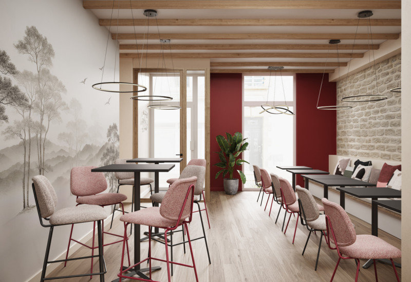 Pied de table noir Gallia Flexmob