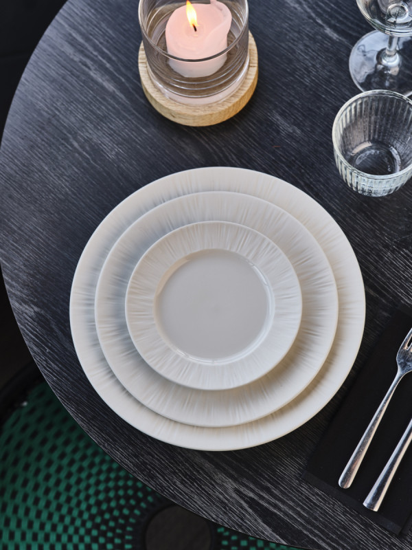 Assiette rond blanc porcelaine Ø 16 cm Pure White Proof