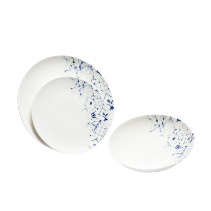 Assiette coupe creuse rond blanc porcelaine Ø 21 cm Corfu Essentials Collection