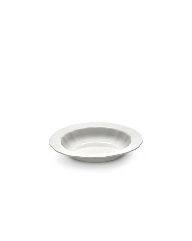 Assiette creuse rond blanc porcelaine Ø 21,5 cm Silhouette Serax