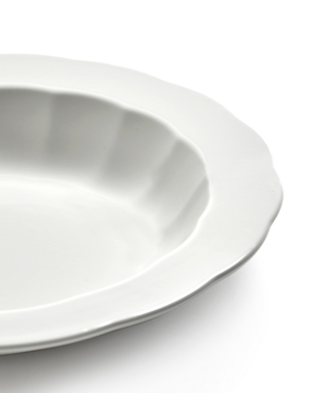 Assiette creuse rond blanc porcelaine Ø 27 cm Silhouette Serax